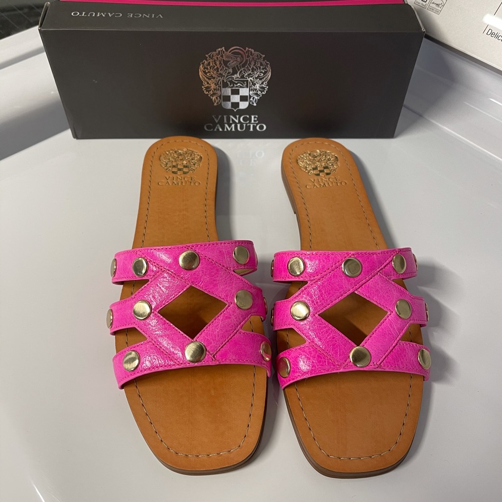New Vince Camuto studded slides 10 M/42